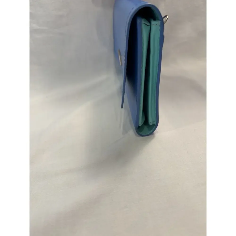 Kate Spade New York Blue Mint Dual Tone Wallet without Strap Slightly Damaged